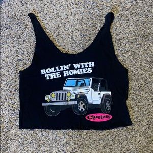 clueless crop top